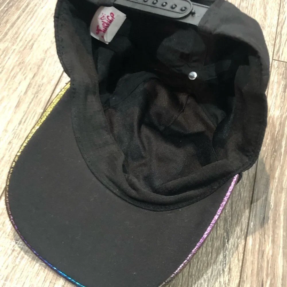 Girls Justice Cap Size Change with Strap on the back Kids Rainbow Cap